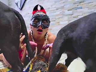 Girl suck dog dicks